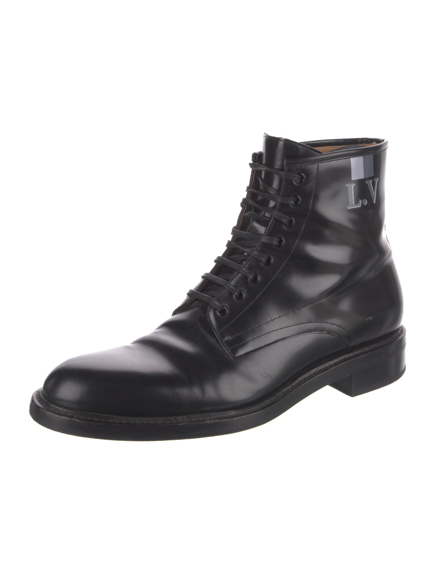 Louis Vuitton 2018 LV Monogram Lace-Up Boots